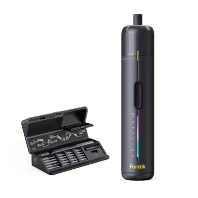 Fanttik NEX S2 Pro Cordless Electric Screwdriver - 2000mAh Battery / 20 S2 Magnetic Bits / Gray