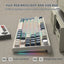 ATTACK SHARK K86 Tri-Mode RGB Gasket Structure Gaming Keyboard With Blue Whale Switch - Timing Machine