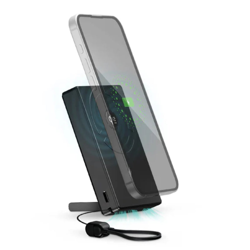 Smartix MagCool Qi2 -طاقة لاسلكي  مغناطيسي  - 25 واط / 10000 مللي أمبير في الساعة / أسود