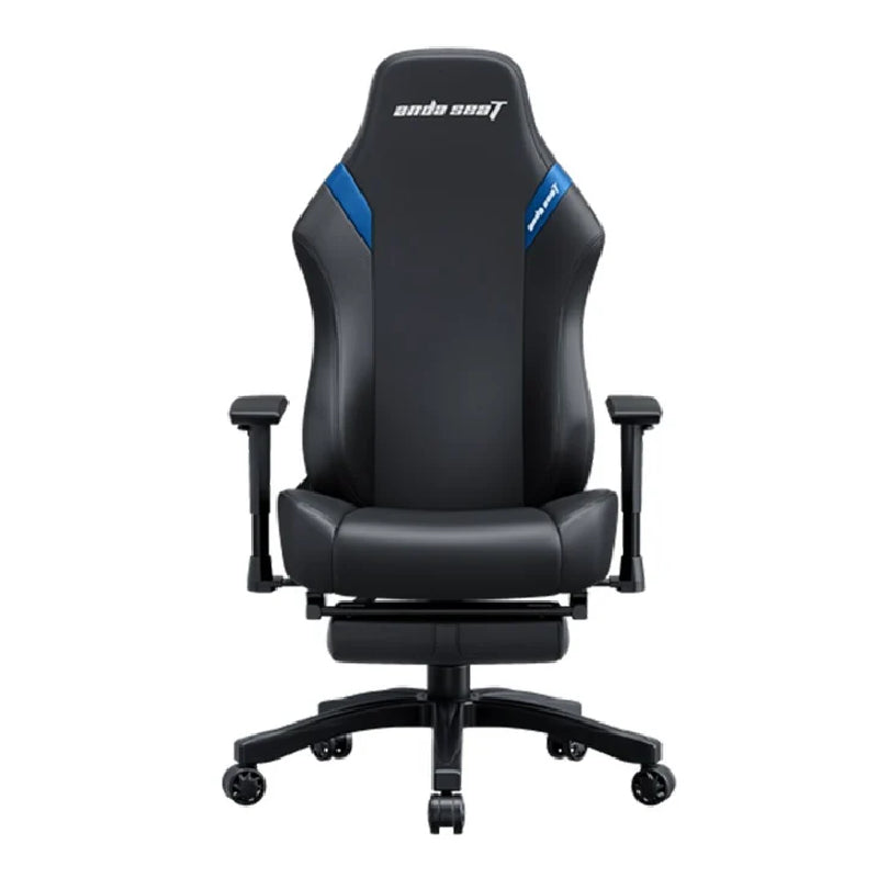 AndaSeat Luna Pro Series Gaming Chair with Footrest - Large / Black / Blue