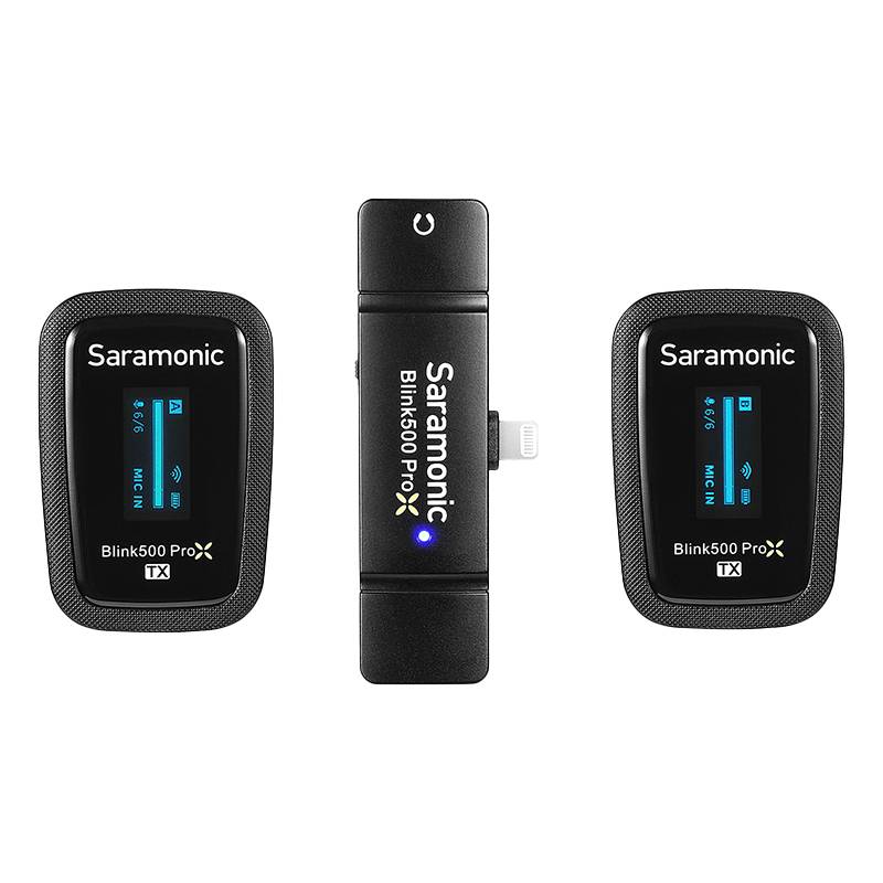 Saramonic Lightning 2.4G Dual Channel Wireless Microphone with Charging Case Blink500 ProX B4