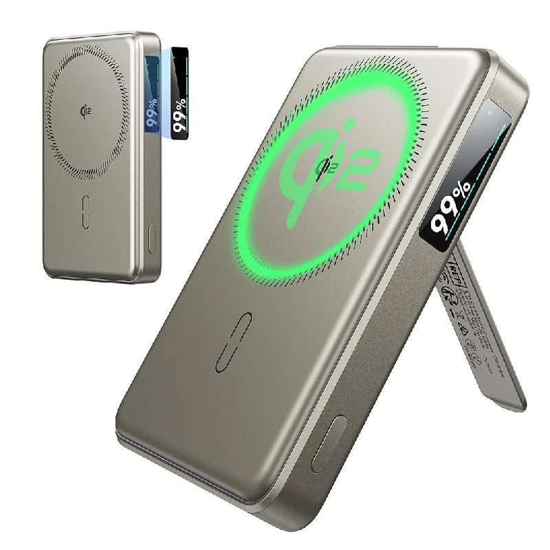ESR Qi2 MagSlim Kickstand Power Bank - 10000mAh / Titanium