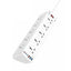Ldnio SC10610C 10 Outlet Power Socket - 10 Way / UK Plug / USB-C / USB-A / 2 Meters / White