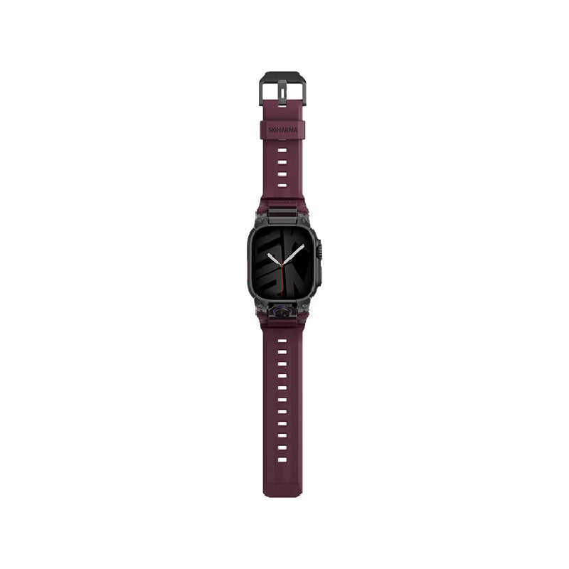 SKINARMA Talon Watch Strap for Apple Watch Ultra 49mm - Burgundy