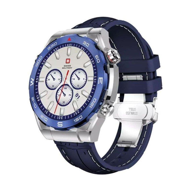 Swiss Military DOM 3 Silicone Strap With 2 Premium Straps - Blue / Smart Watch