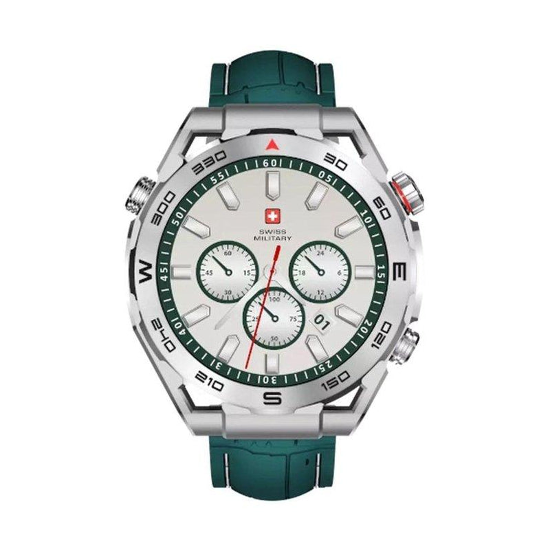 Swiss Military DOM 3 Silicone Strap With 2 Premium Straps - Green / Smart Watch