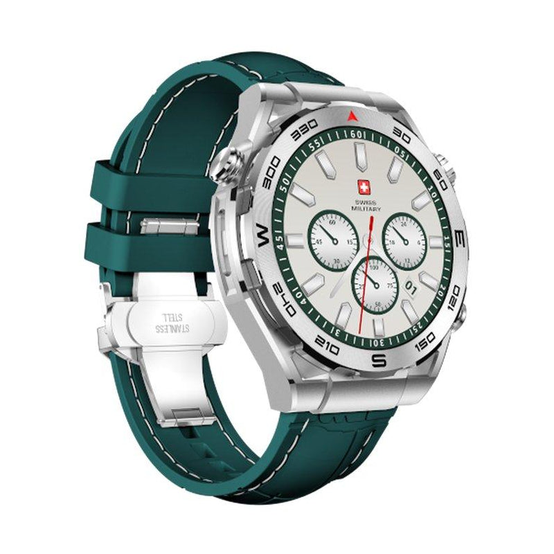 Swiss Military DOM 3 Silicone Strap With 2 Premium Straps - Green / Smart Watch