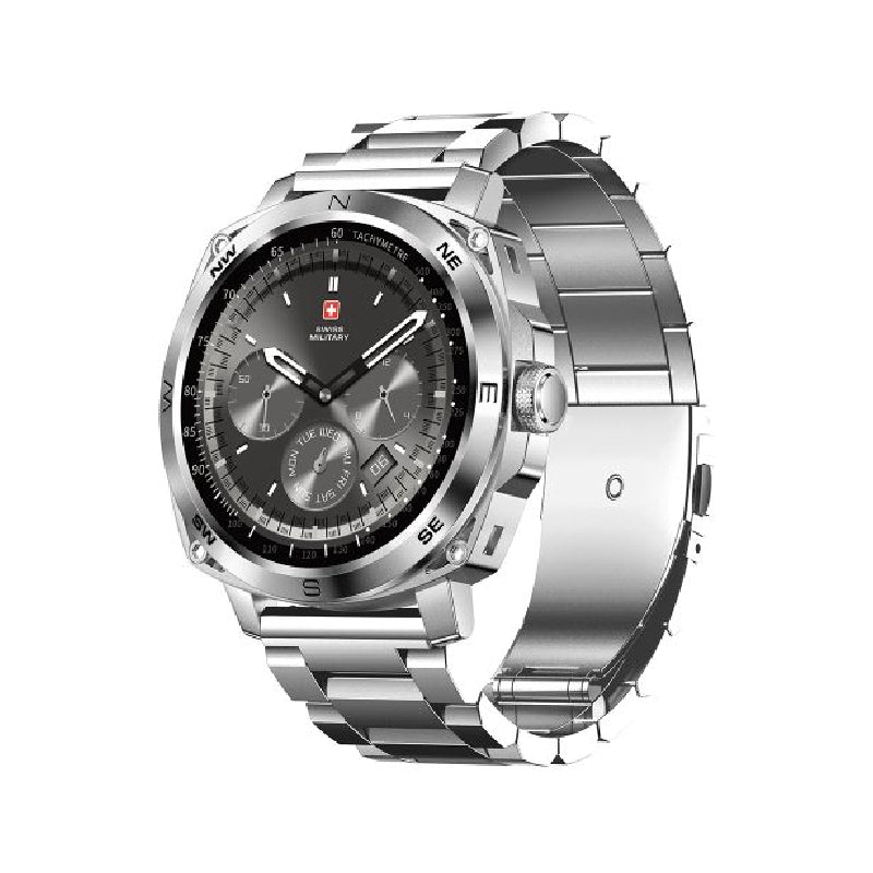 Swiss Military Dom 4 Silver Steel - Smart Watch