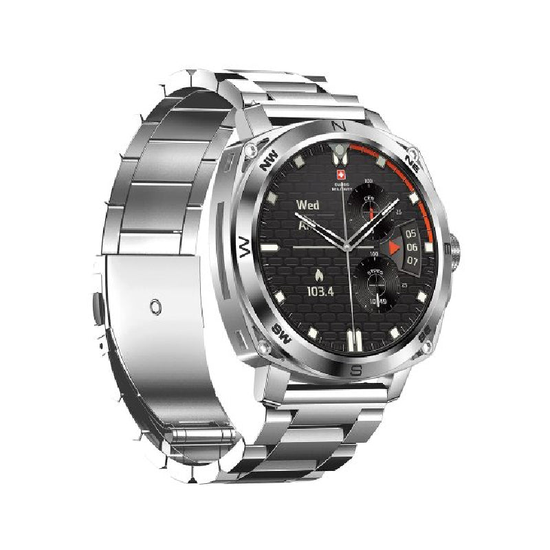 Swiss Military Dom 4 Silver Steel - Smart Watch