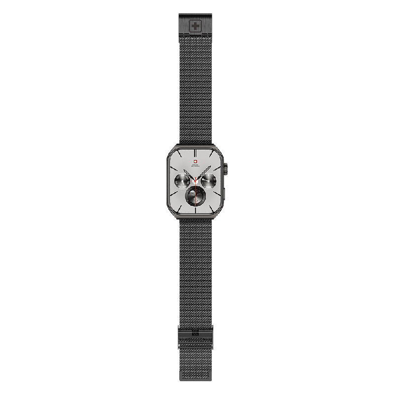 Swiss Military Alps 3 Gun Steel Strap - Gun Metal / Smart Watch