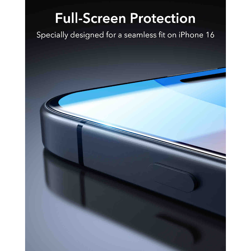 ESR Tempered-Glass Screen Protector - Apple iPhone 16 / Clear