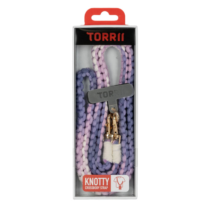 Torrii Knotty Braided Crossbody Strap -  Gradient Purple