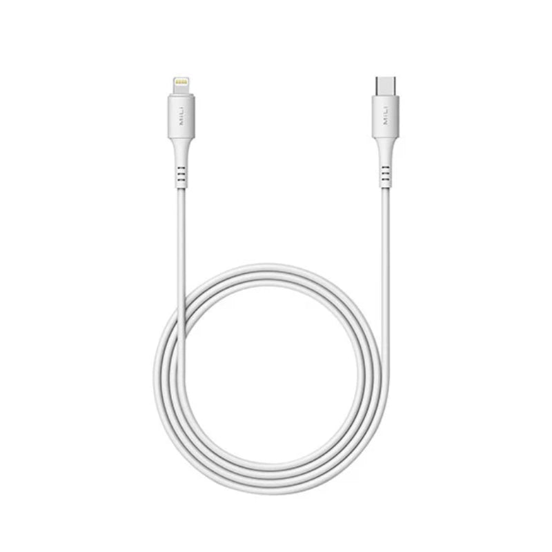 MiLi MFI PD Cable - 60W / 1 Meter / Lighting / Type-C - White