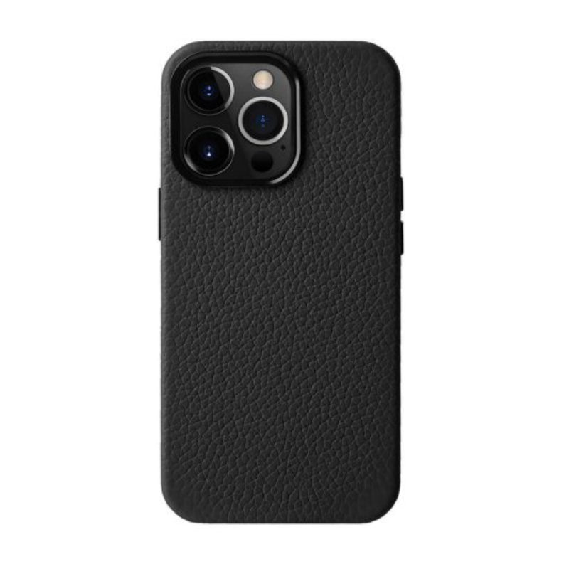 Melkco Back Snap Pro Series With Magsafe Clemence Leather Regal Cover Case - Apple iPhone 15 Pro Max / Black