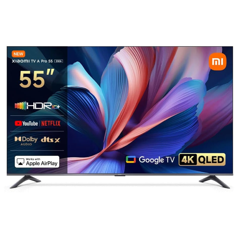تلفزيون شاومي تلفزيون  برو 2026 (ELA5984GL) - 55 بوصة QLED / فوق إلى / إتش دي إم أي. إتش دي إم أي/ إيثرنت -تلفزيون ذكي