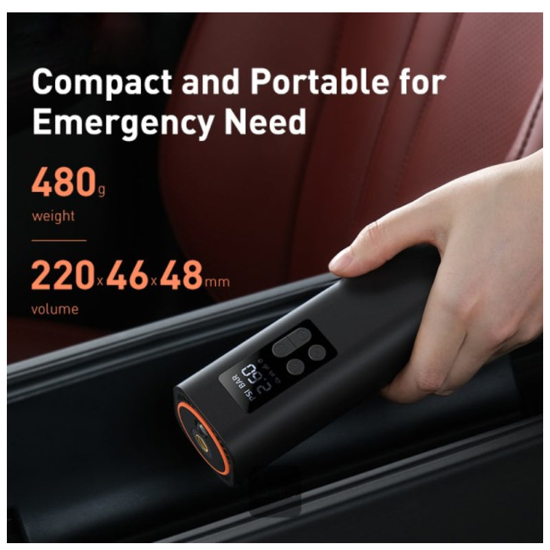 Baseus Super Mini Inflator Pump Air Compressor - Black