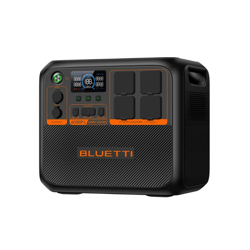 طاقة  المحمولة  BLUETTI ممتازة (AC200PL) - 2,400 واط / يو اس بي/ يو اس بي/ أسود