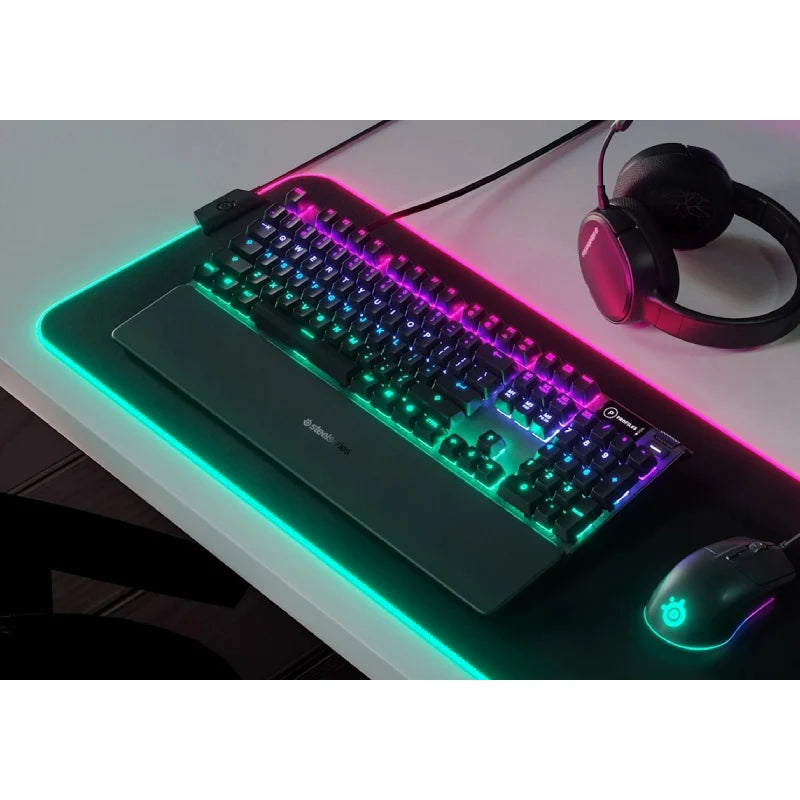 Redragon H350 Pandora RGB Black Wired Gaming Headset + HyperX Pulsefire Mat Gaming Mouse Pad - Medium + HyperX Pulsefire Haste 2 Mini Wireless Gaming Mouse + SteelSeries Apex 5 Hybrid Mechanical Gaming Keyboard - Black - Bundle Offer