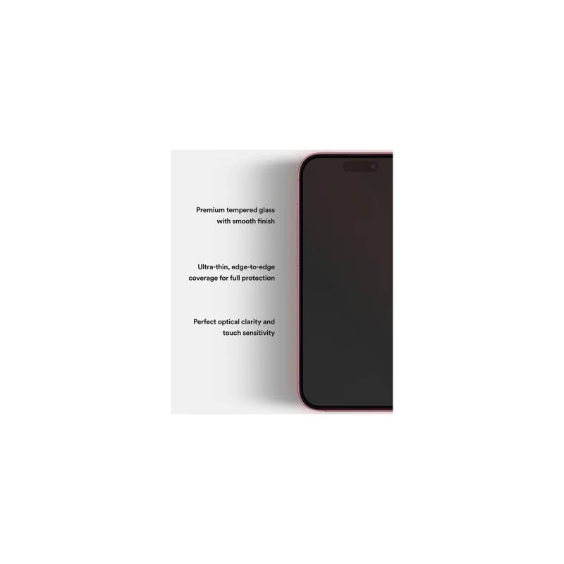 شاشة BodyGuardz أحمر  معمحول ضوء زجاج  ابل ايفون  برو ماكس