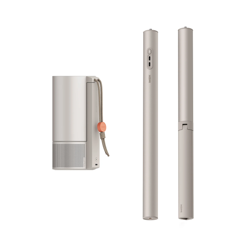 XGIMI MoGo 3 برو جوجل تلفزيون المحمولة  مع  حامل  450 ISO Lumens / 2 جيجابايت رام  16 جيجابايت تخزين  Micro إتش دي إم أي  يو اس بي  يو اس بي تايب-سي  واي-فاي  بلوتوث  جوجل تلفزيون