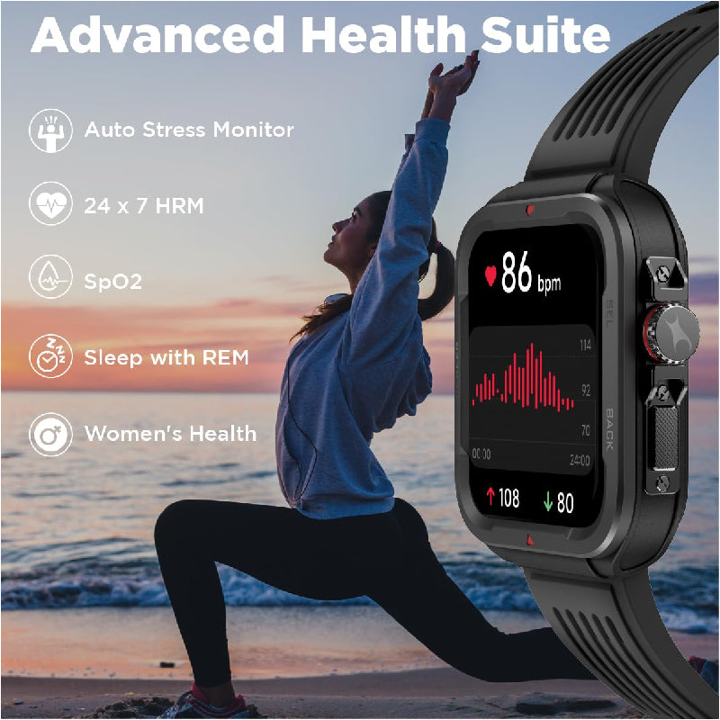 Fastrack Active Smart Watch - 1.83’’TFT / Bluetooth / Khaki Smart Watches
