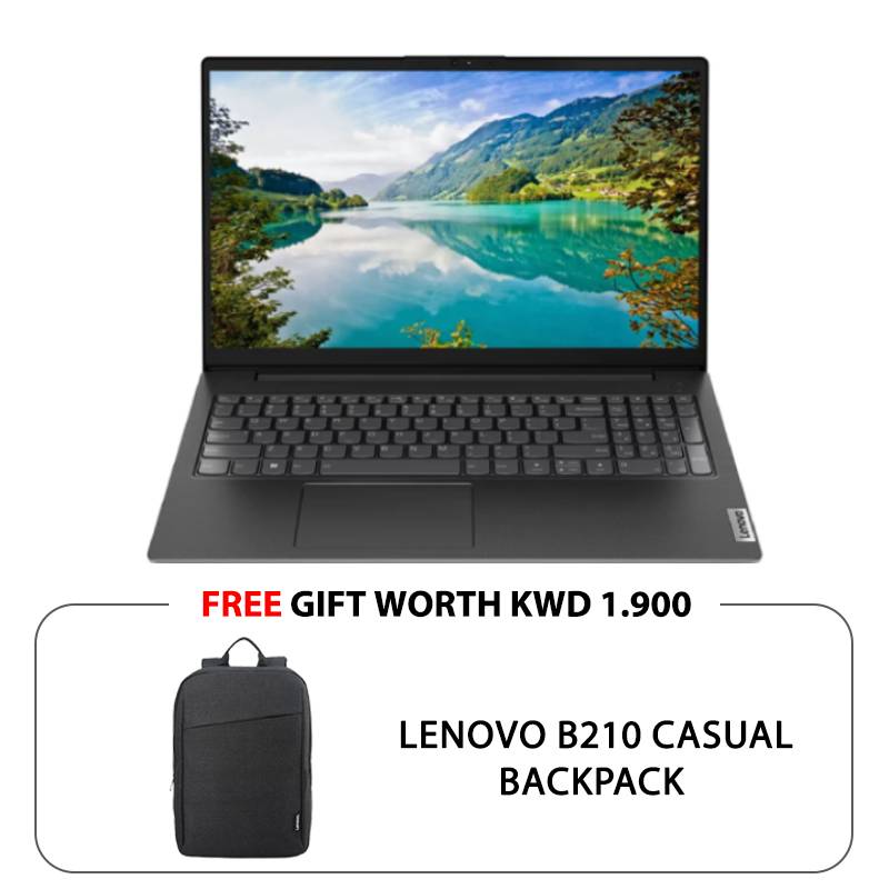 Lenovo V15 G4 - 15.6" FHD / i3 / 8GB / 256GB (NVMe M.2 SSD) / DOS (Without OS) / 1YW / Arabic/English / Black - Laptop