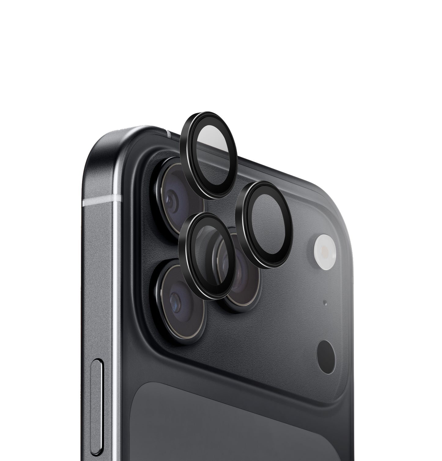 Uniq Optix Aluguard (Dx2) Camera Lens Protector - For Apple iPhone 18 Pro & Apple iPhone 18 Pro Max - Graphite Black