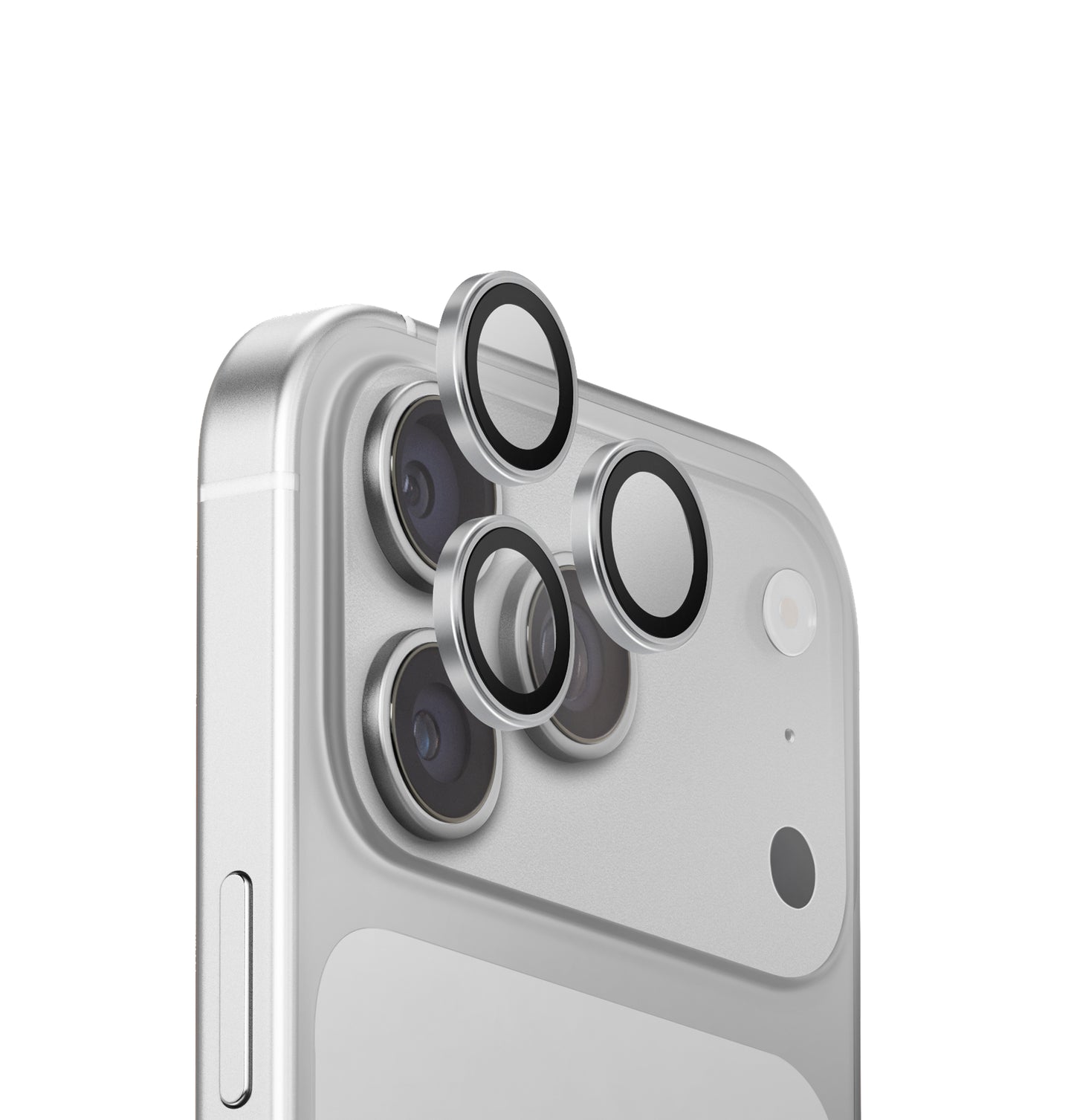 Uniq Optix Aluguard (Dx2) Camera Lens Protector - For Apple iPhone 18 Pro & Apple iPhone 18 Pro Max - Stirling Silver