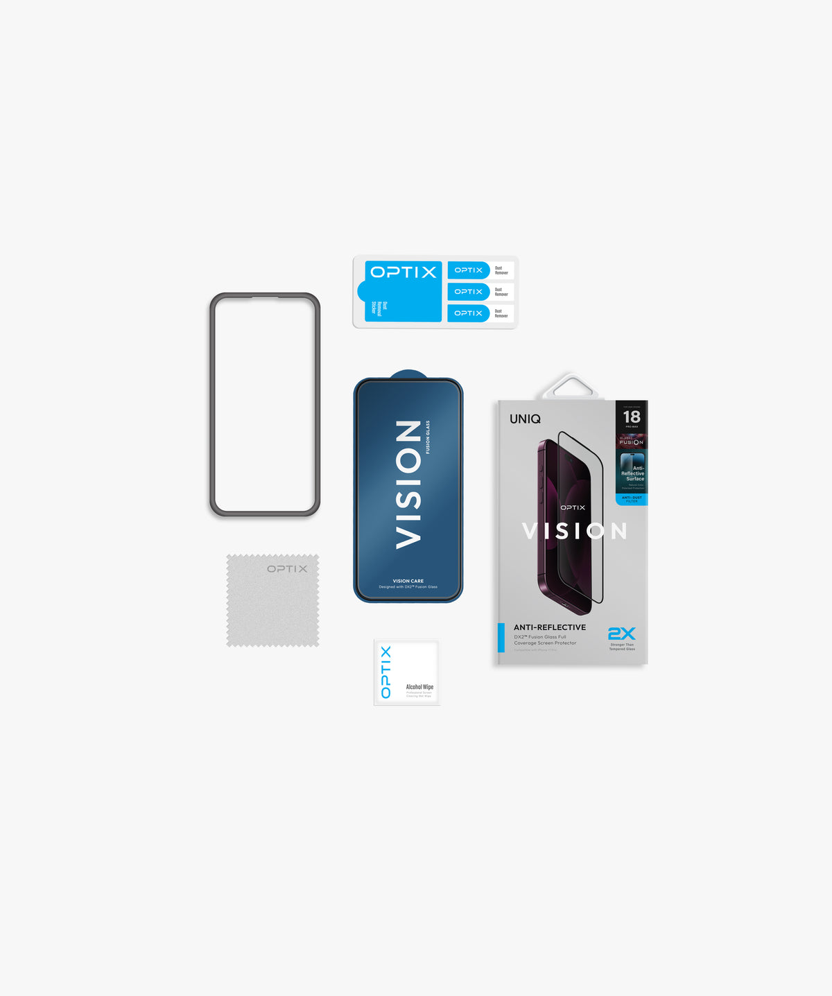 Uniq Optix Vision Ar Clear (Dx2) Glass Screen Protector - For Apple iPhone 18 Pro Max