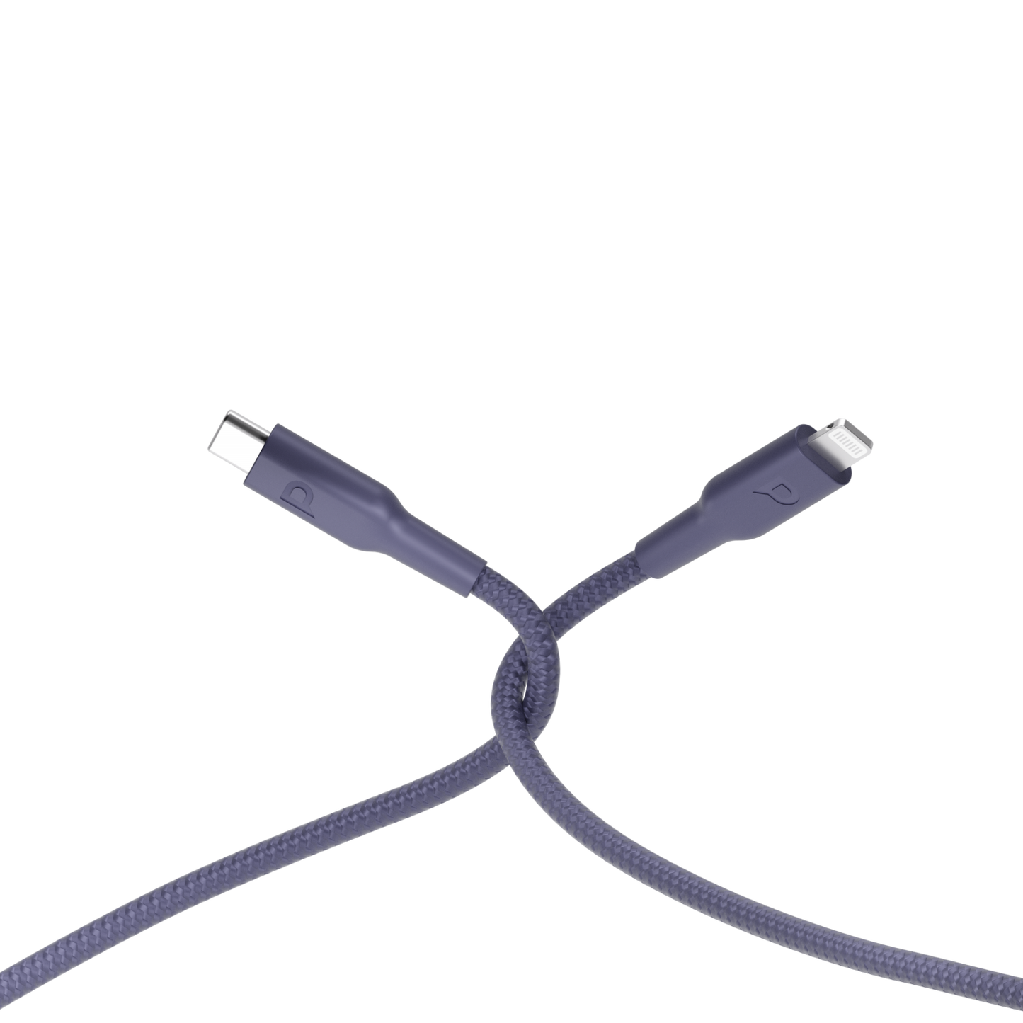 Powerology Braided USB-C To Lightning Cable - 1.2m / Purple