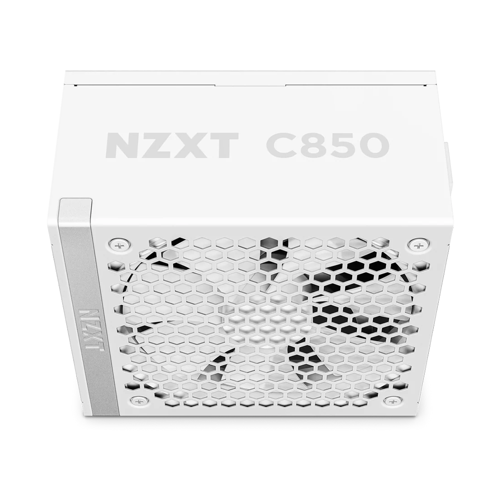NZXT ATX 3.1 80 Plus Gold Fully Modular Low Noise Power Supply - 850W / White