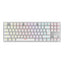 Gaming TKL Mechanical Keyboard - 1.5m / 1500mAh / Wired / Type-C / Arabic/English - White