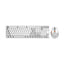 Porodo Gaming Wireless Keyboard Mouse Set - 2.4 GHz / 104 Keys / 1600 DPI / Arabic/English - White / A