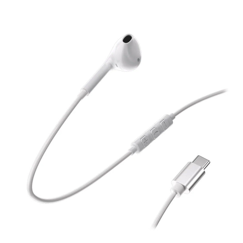 Powerology Type-C Connector Mono Earphone - White