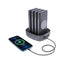 Powerology 4 in 1 Wireless Power Bank Station - Lightning / Type-C / USB - Black