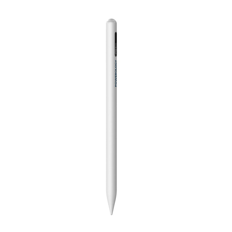 Powerology Digital Stylus Pen iPad Models - 130mAh / Type-C - White