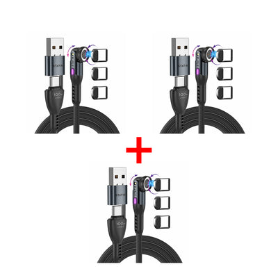 Statik 360 Pro 2.0 Magnetic Tip USB-C Cable 90cm (Pack Of 3)
