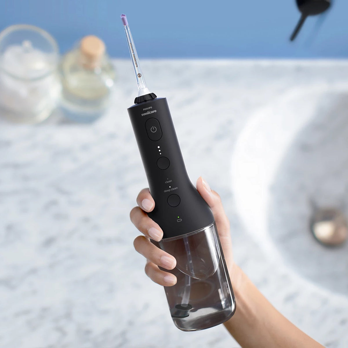 Philips Sonicare Cordless Power Flosser 3000 Oral Irrigator High End -  Black