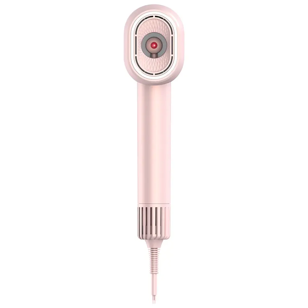 Porodo 2-In-1 Hair Dryer & Straightener Brush with Smart Temperature Control - Pink