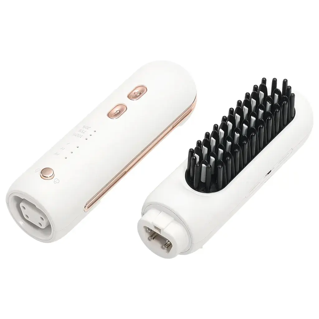 Porodo 3-In-1 Cordless Hair Styling Tool Hair Straightener & Curling Iron - White