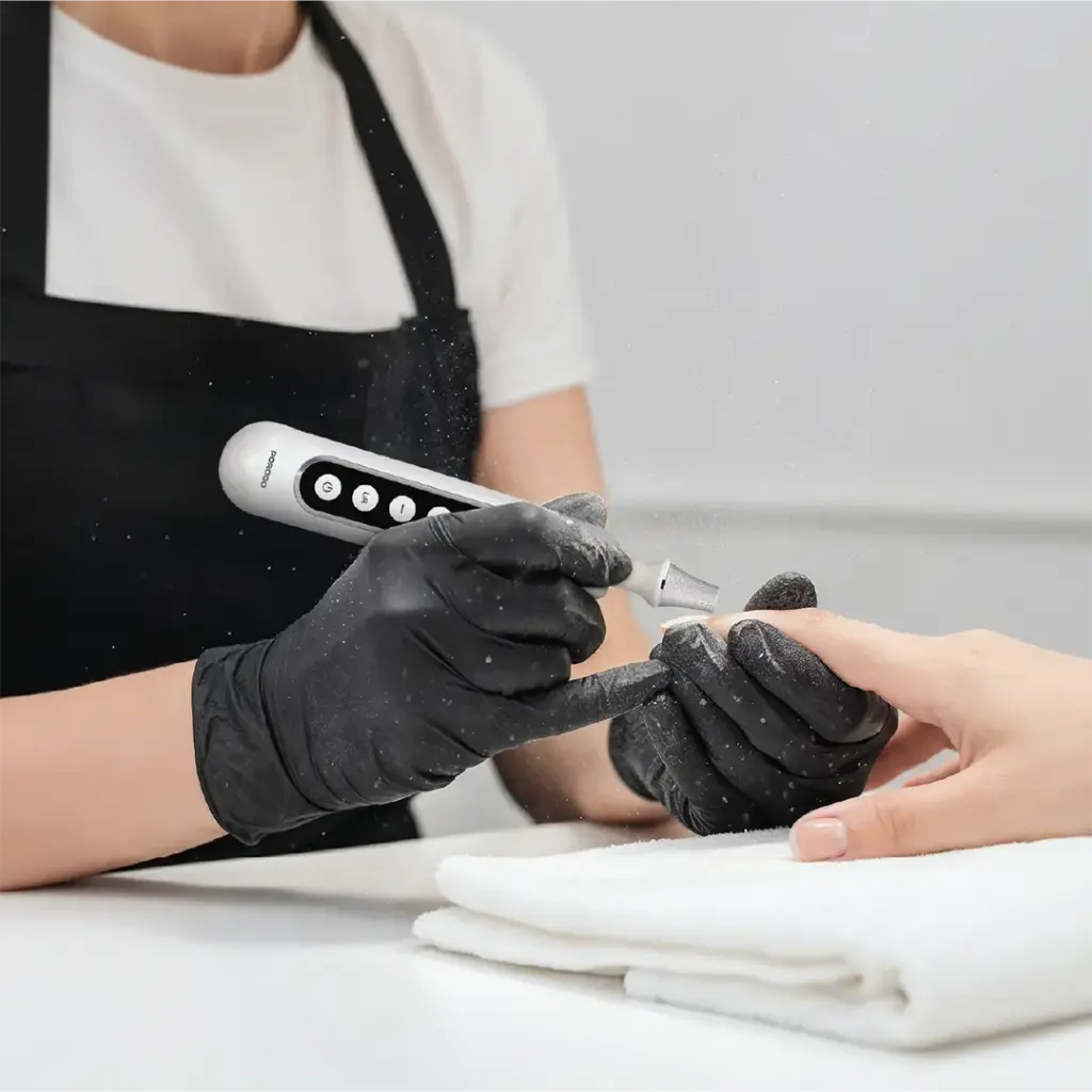 Porodo 8-In-1 Rechargeable Electric Nail Drill with Manicure and Pedicure - White