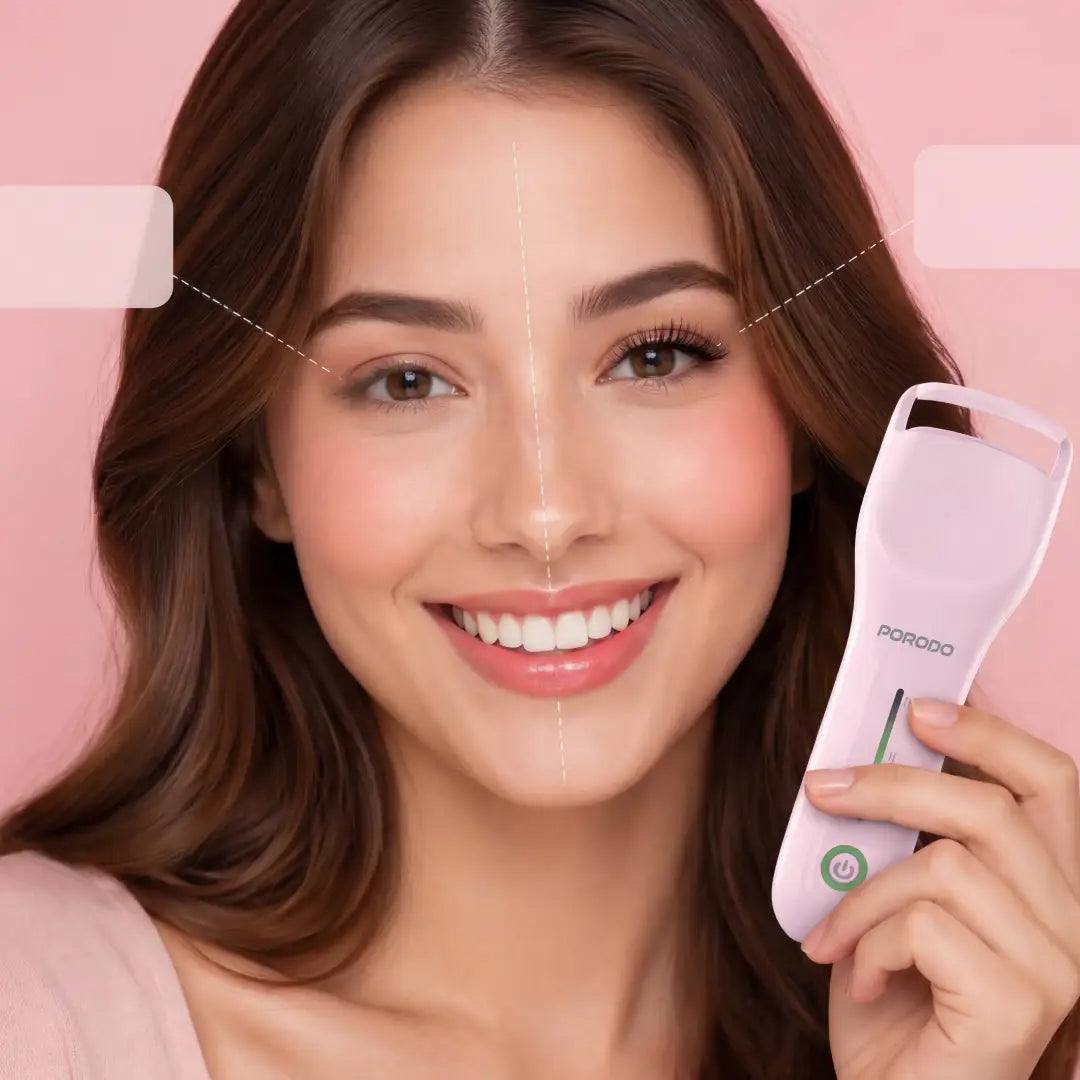 Porodo Lifestyle Fleuris LED Electric Heated Eyelash Curler - Pink