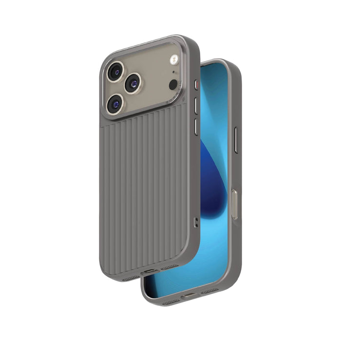 Smartix Ultraguard Silicone Magnetic Case for iPhone 17 Pro - Titanium Gray