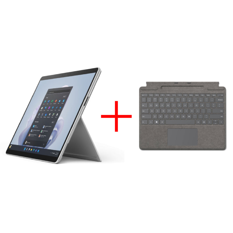 Microsoft Surface Pro 9 - 13.0" / i5 / 8GB / 256GB SSD / Win 11 Pro / Platinum / Business Edition + Microsoft Surface Pro Signature Platinum Type Cover - Bundle Offer