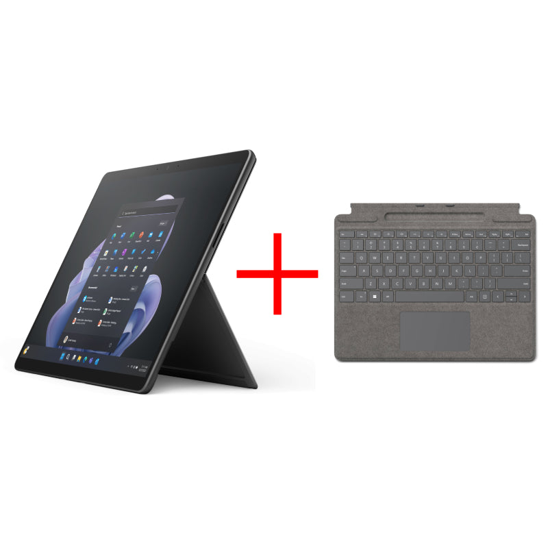 Microsoft Surface Pro 9 - 13.0" / i5 / 8GB / 256GB SSD / Win 11 Pro / Graphite / Business Edition + Microsoft Surface Pro Signature Platinum Type Cover - Bundle Offer