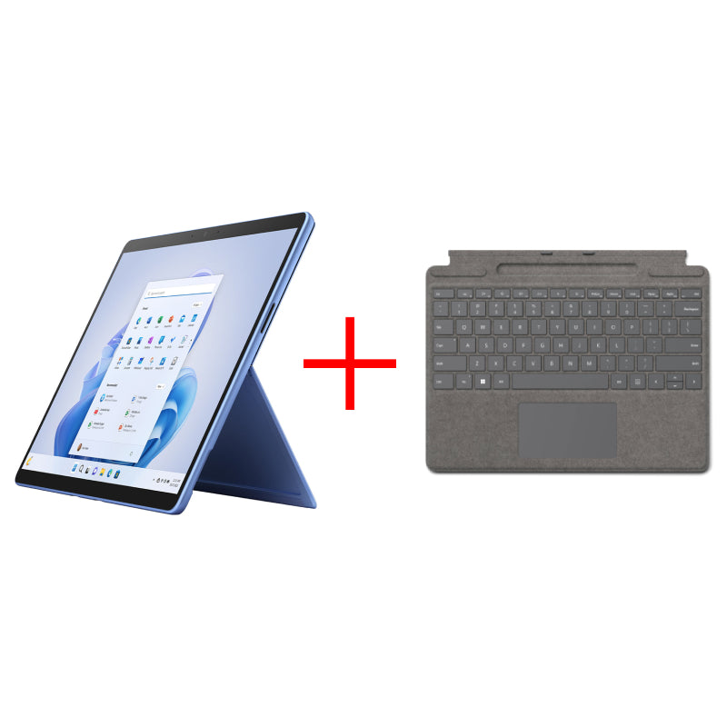 Microsoft Surface Pro 9 - 13.0" / i5 / 16GB / 256GB SSD / Win 11 Pro / Sapphire / Business Edition + Microsoft Surface Pro Signature Platinum Type Cover - Bundle Offer
