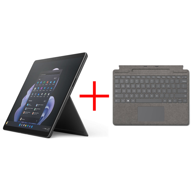 Microsoft Surface Pro 9 - 13.0" / i7 / 16GB / 512GB SSD / Win 11 Pro / Graphite / Business Edition + Microsoft Surface Pro Signature Platinum Type Cover - Bundle Offer
