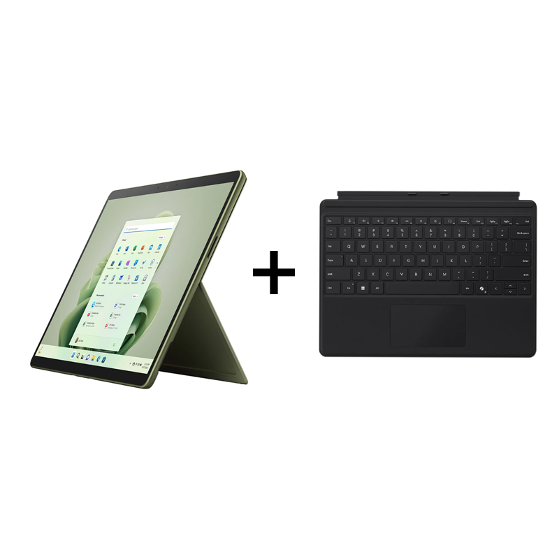 Microsoft Surface Pro 9 - 13.0" / i5 / 16GB / 256GB SSD / Win 11 Pro / Forest / Business Edition + Microsoft Surface Pro Keyboard - Arabic/English / Black - Keyboard