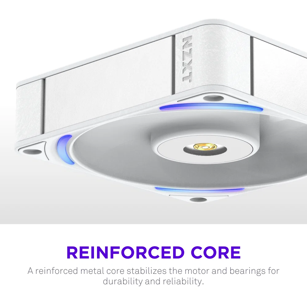 NZXT F120X Performance RGB Single Case Fan - 120mm / White