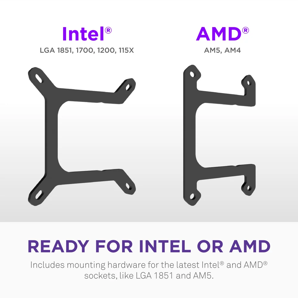 NZXT Kraken Core 360 RGB AIO Liquid Cooler - 360mm / Black